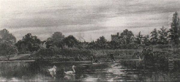 Afternoon, Near Bray, On The Thames - view 1