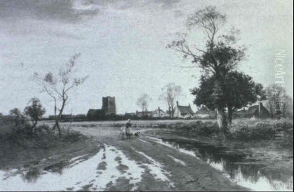 Landscape With Figures On A Road - view 1