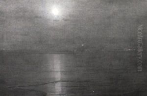 Clair De Lune Sur La Mer by Alexander Thomas Harrison