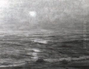 Coucher De Soleil Sur La Mer by Alexander Thomas Harrison
