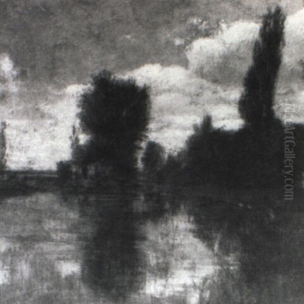 Landscape With Trees And Pond - view 1
