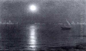 Venice By Moonlight by Alexander Thomas Harrison