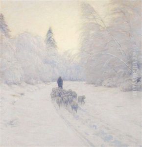 Snow Scene by Lovell Birge Harrison