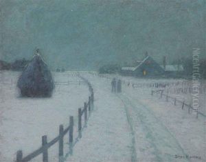 A Winter Evening Walk by Lovell Birge Harrison