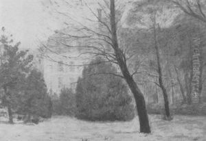 Mansion In Snow