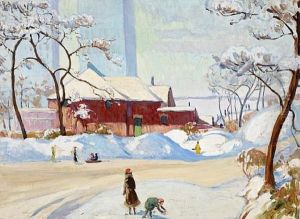 Chicago Park In Winter