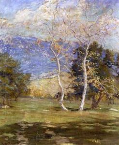 Wooded California Landscape by Robert Bartholomew Harshe
