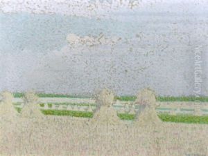 Korenschoven Op Het Land, Zoutelande by Ferdinand Hart Nibbrig