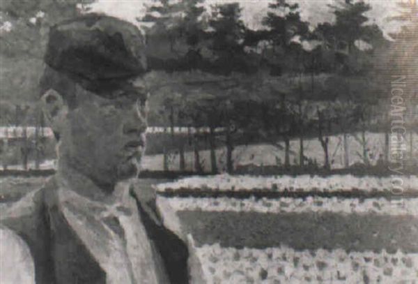 Boer In Bollenveld - view 1