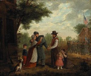 A Sad Farewell (civil War Scene) by Alfred A. Hart