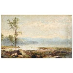 Shore Scene With Single Tree Shore Scene With Single Tree