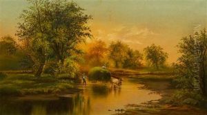 Fording The Stream by James McDougal Hart