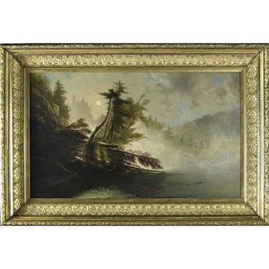 A Misty Morning Scene On An Adirondack Lake by James McDougal Hart