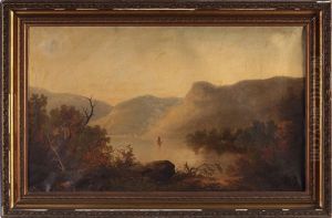 View Of The Hudson Highlands by James McDougal Hart