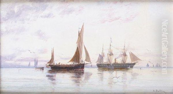 Bateau De Peche Et Navire De Guerre - view 1