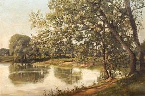 The Brent At Brentford by Auguste Ballin