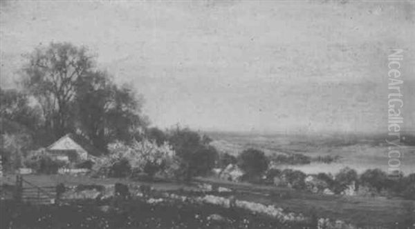 Pastoral Landscape With Cows Grazing - view 1