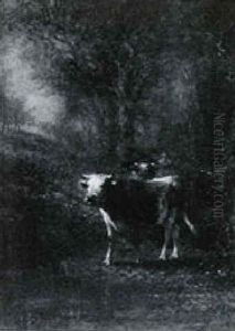 Cattle In Woodland Clearing