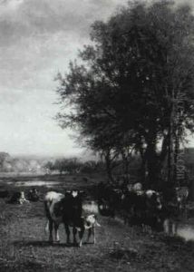 At The Watering Hole by James McDougal Hart