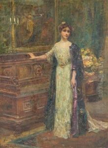 Lady In Salon by Letitia Bonnet Hart