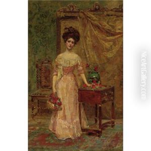 The Basket Of Roses by Letitia Bonnet Hart