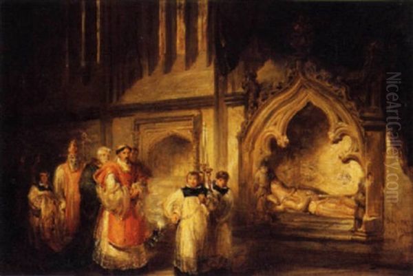 The Monument Of Sir Richard Stapleton In Exeter Cathedral - view 1
