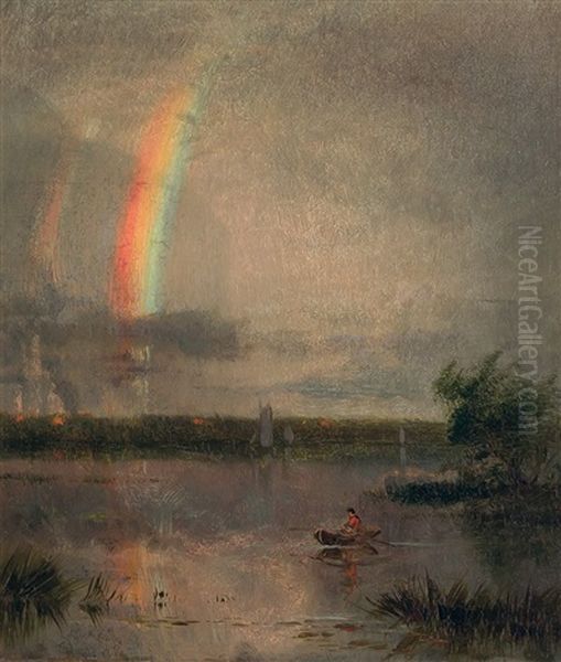 Rainbow At The Lake - view 1