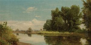 Along The Esopus River, Kingston, New York by William M. Hart