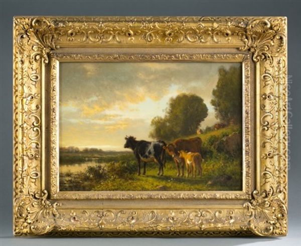 Sunset With Cattle - view 1