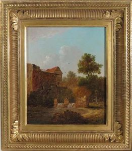 Landscape With Mill by William M. Hart