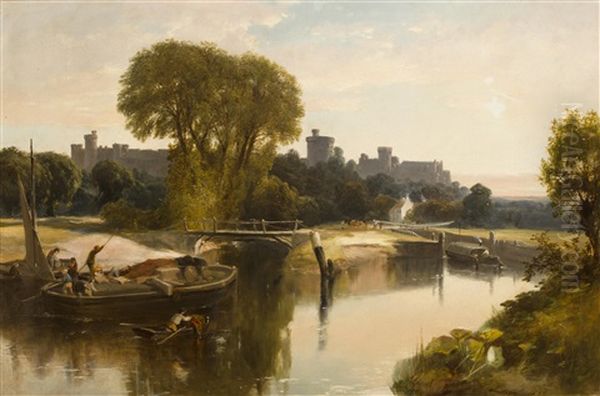 Windsor Castle Above The Thames - view 1