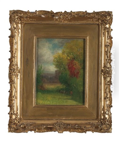 Autumn Landscape With Cows - view 1