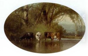 Autumn Tints (+ Summer Afternoon; Pair) by William M. Hart