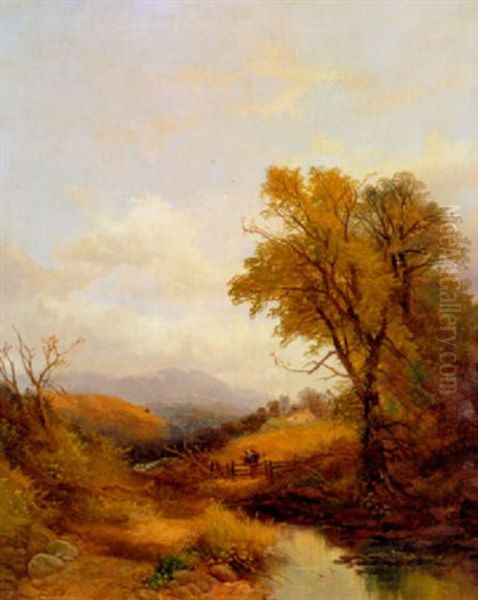 Expansive Landscape With Cattle And Figures - view 1