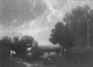Cows At The River by William M. Hart