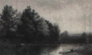 Landscape With Cattle Watering