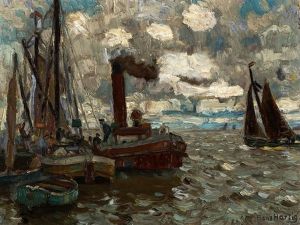 Am Haff by Hans Hartig