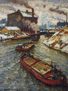 River Spree Near Sigmundshof In Berlin by Hans Hartig