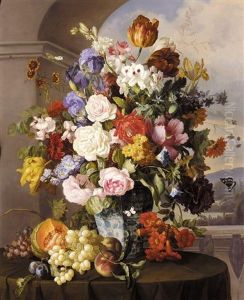 Rosen Und Tulpen In Blau-weisser Vase (roses, Tulips And Other Flowers In A Blue And White Vase) Rosen Und Tulpen In Blau-weisser Vase (roses, Tulips And Other Flowers In A Blue And White Vase)