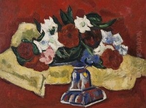 Portrait Of Miss J. Meek by Marsden Hartley