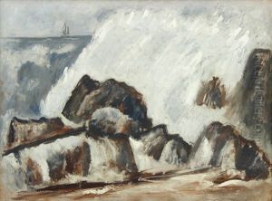 Portrait Of Miss J. Meek by Marsden Hartley