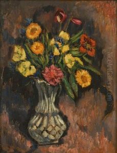 Portrait Of Miss J. Meek by Marsden Hartley