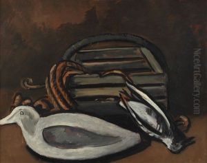 Portrait Of Miss J. Meek by Marsden Hartley