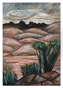 Portrait Of Miss J. Meek by Marsden Hartley