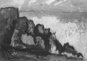 Rocky Coast (maine?) by Marsden Hartley