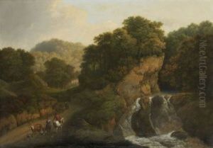 Bewaldetes Tal by Johann Joseph Hartmann