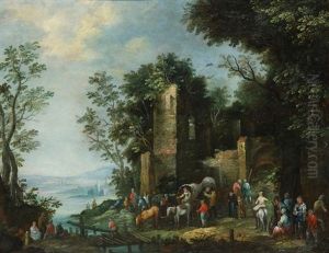 Landschaft Mit Einer Burgruine Landschaft Mit Einer Burgruine