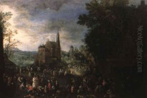 La Kermesse D'audenaerde by Johannes Jakob Hartmann