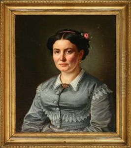 Portrait Of Johan Georg Heinrich Ludwig Tonnies (+ Portrait Of His Wife Friedericke Caroline Emma Tonnies, Nee Muller; Pair)