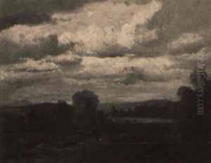 Landschaft Mit Spaziergangerin Landschaft Mit Spaziergangerin